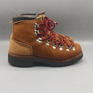 VTG Dexter Brown Suede Hiking Mountaineering Lace Up Mid Boots 7.5 M Vibram USA